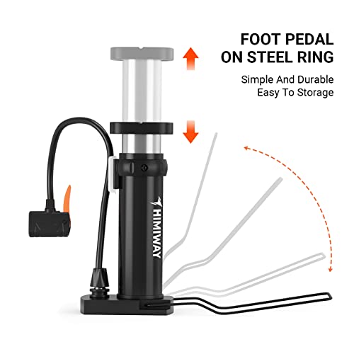 Himiway Mini Bike Floor Pump with High Pressure