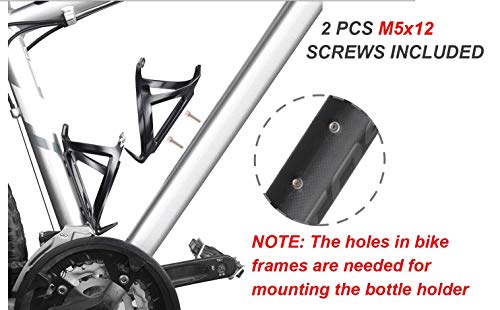 LERMX Bike Water Bottle Holder with Cage - Lightweight