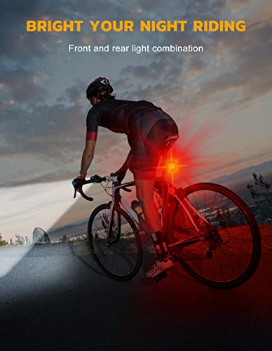 Ultra Bright Rechargeable Bike Lights Set