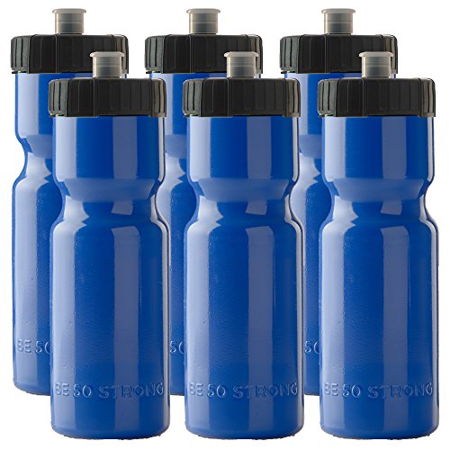 6-Pack BPA-Free Water Bottles for Cycling