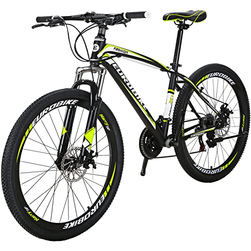 27.5" EUROBIKE Mountain Bike - 21 Speed Disc Brakes