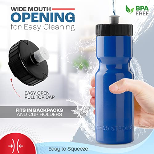 6-Pack BPA-Free Water Bottles for Cycling
