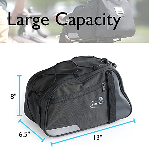 8L Durable Bike Trunk Bag with Secure Attachments