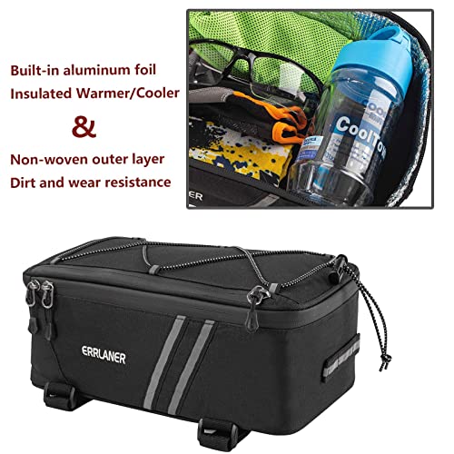 Insulated Rear Bicycle Trunk with Shoulder Strap
