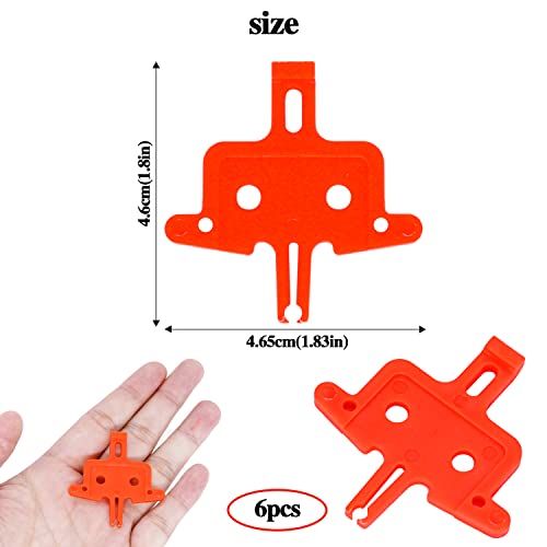 6PCS Bicycle Brake Pads Spacer Hydraulic Disc Brake Pads Spacer Hydraulic Bike Brake Pad Spreader Cycling Repair Instert Tools for Shimano, MTB, Road Bike