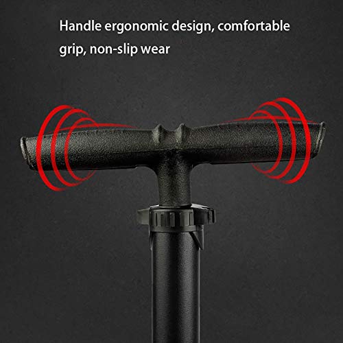 GYTOO Portable High Pressure Bicycle Pump, Sturdy Durable, High Pressure Reliable Vertical Air Pump, for Motorcycle, Electric Car, Mountain Bike
