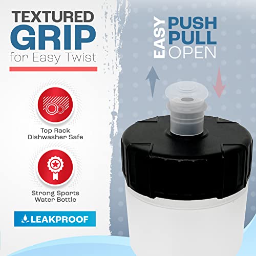 6-Pack BPA-Free Water Bottles for Cycling