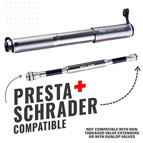 Mini Bike Pump with Gauge - 100 Psi
