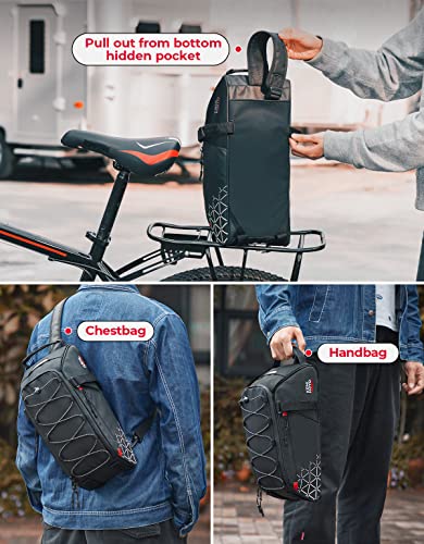 KEMIMOTO PVC Rear Rack Trunk Bag - 8L