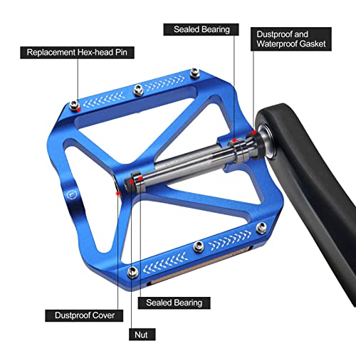 MZYRH MTB Pedals with Reflectors & Bearings