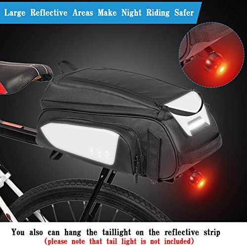 Waterproof 8L Bike Rack Rear Bag with Strap