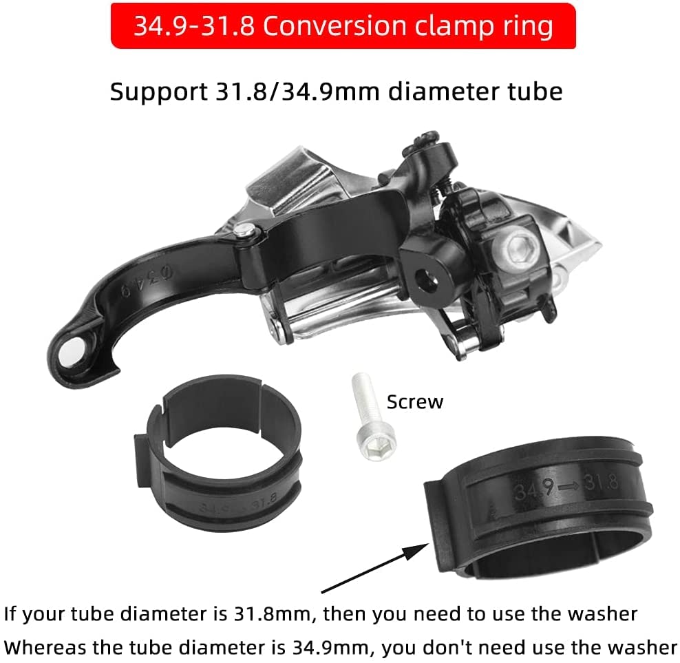 BESNIN Bike Front Derailleur for 3-Speed 48T