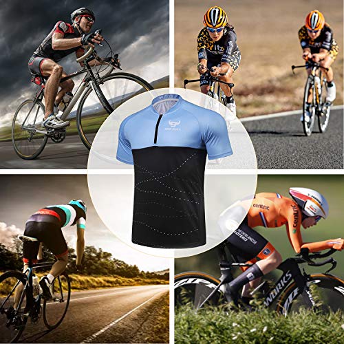 Men's Quick-Dry Cycling Jersey with Pockets