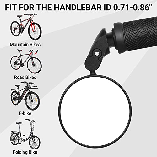 HOPENE 2023 Bicycle Handlebar Mirror Pair