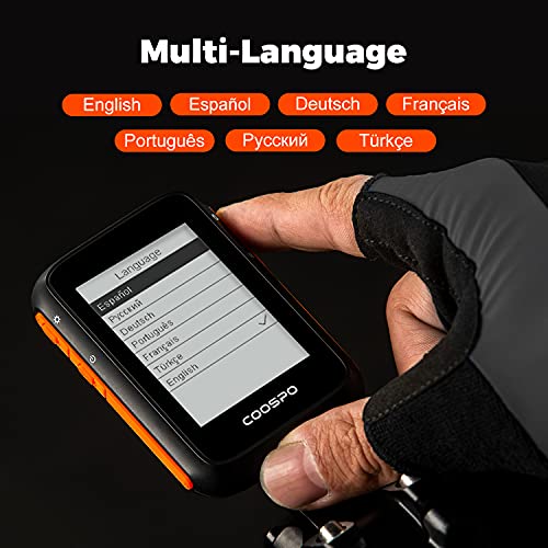 COOSPO Wireless GPS Bike Speedometer with LCD Display