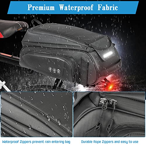 Waterproof 8L Bike Rack Rear Bag with Strap