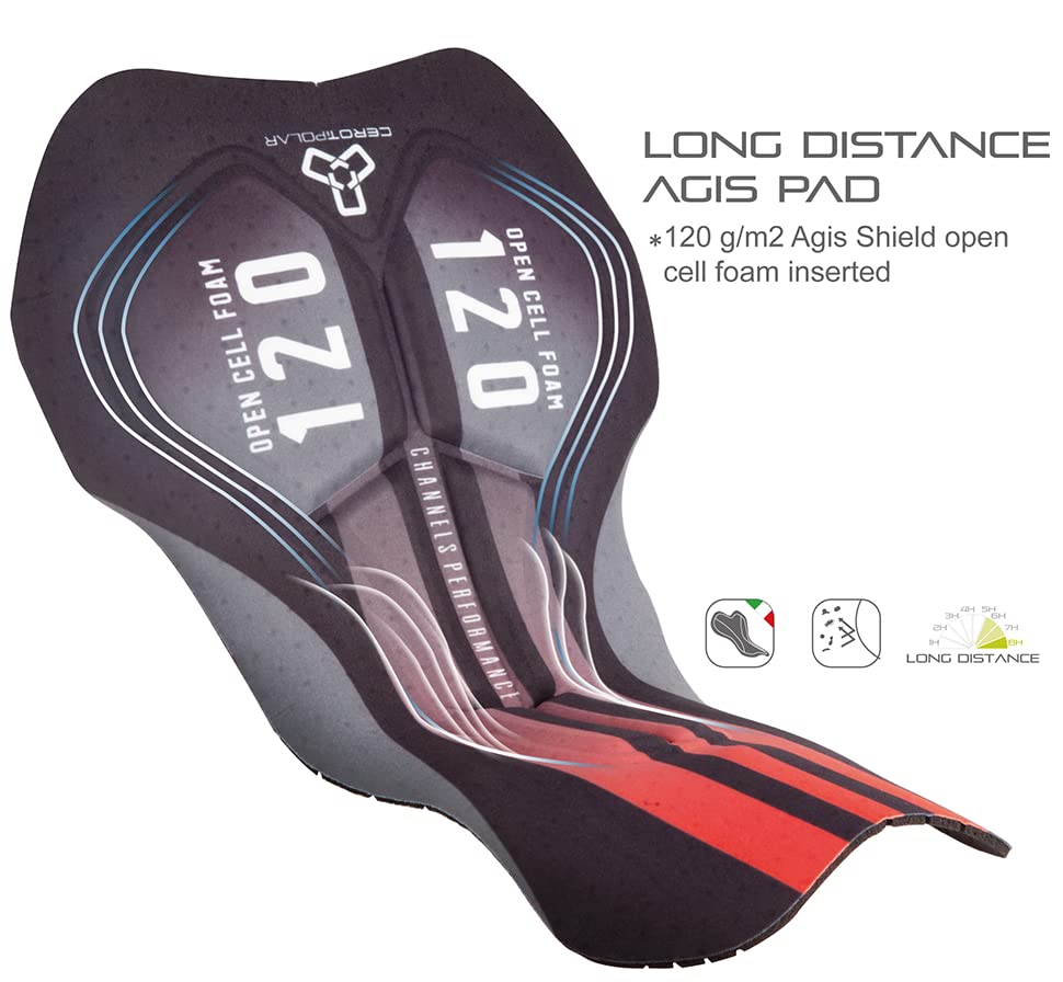 CEROTIPOLAR Cycling Bibs Men, Long Riding Pad Bicycle Biking Bib Shorts UPF50+