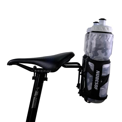 Sport Insulated Squeeze Bike Water Bottles, 2-Pack (Gray)
