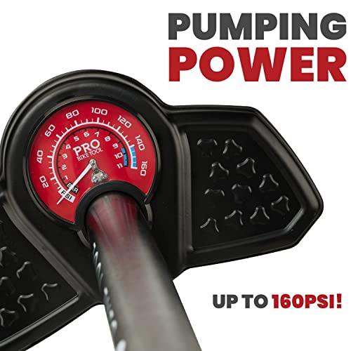 PRO BIKE TOOL Floor Pump - 160 PSI Pressure