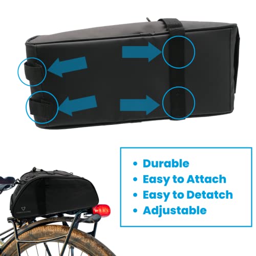 Waterproof Bike Rear Rack Pannier - 8L Capacity