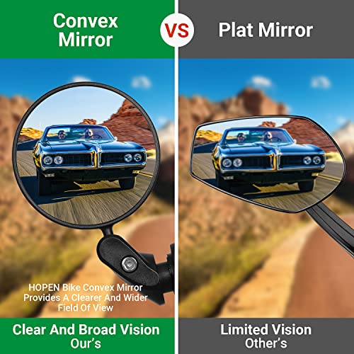 HOPENE 2023 Bicycle Handlebar Mirror Pair