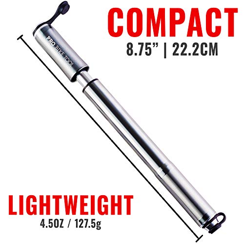 Mini Bike Pump with Gauge - 100 Psi