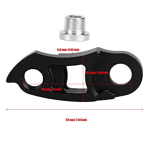 Black Rear Derailleur Hanger Extension for Bikes