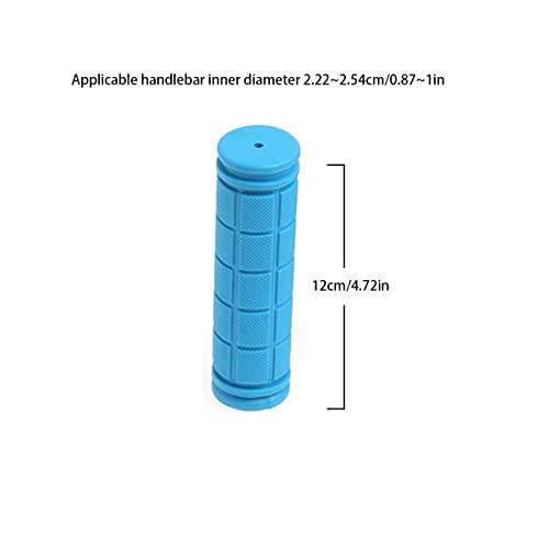 1 Pair Kids Bike Grips Anti-Slip Rubber Bike Handlebar Grips for BMX MTB Bicycle Mountain Bike Scooter Folding Bike (Sky Blue)