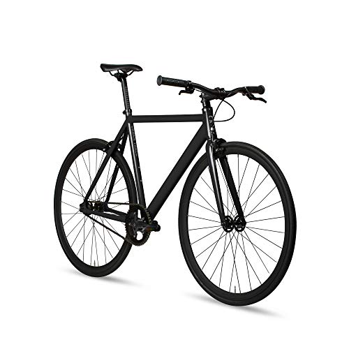 6KU Aluminum Fixed Gear Urban Bike, Shadow Black