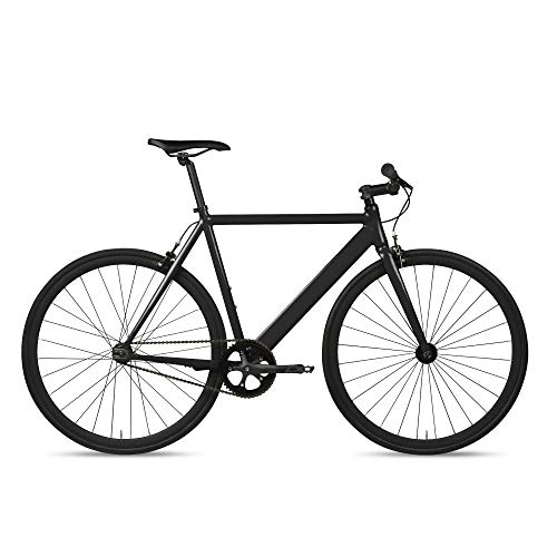 6KU Aluminum Fixed Gear Urban Bike, Shadow Black