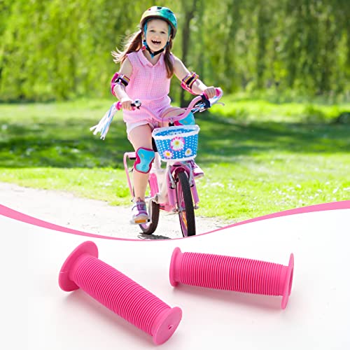 Coolrunner Bicycle Handle Bar Mushroom Grips BMX for Boys and Girls Bikes (Pink 2)