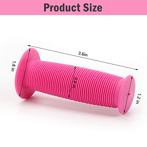 Coolrunner Bicycle Handle Bar Mushroom Grips BMX for Boys and Girls Bikes (Pink 2)