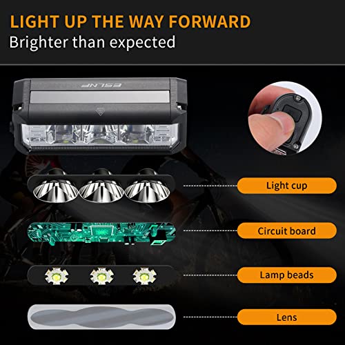 USB Rechargeable 900lm Bike Lights