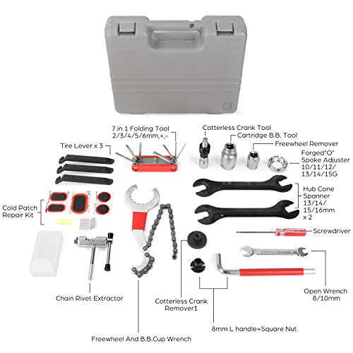 Odoland Bike Maintenance Tool Set, 26 in 1