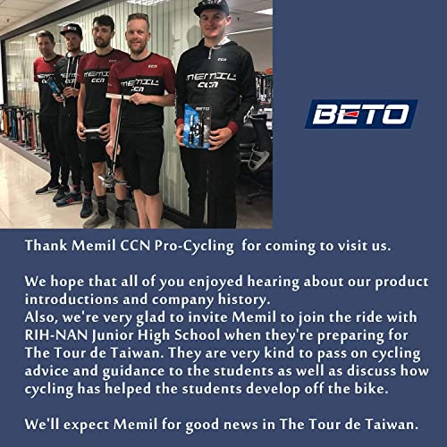 Beto Bike Pump Portable - Bicycle Floor Pump with Industrial Top-Mounted Gauge & Air Bleed Button - Presta Schrader Dunlop Valve Universal, Steel Tube 160 Psi Max