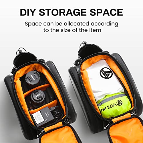 Waterproof Bike Rack Pannier with Rain Cover