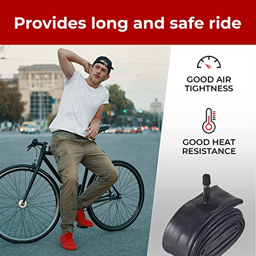 Fincci Bike Inner Tube 700x35c / 32c / 38c - Schrader Valve Inner Tubes 48mm for Cycle Bicycle Bike Tire - Pack of 2