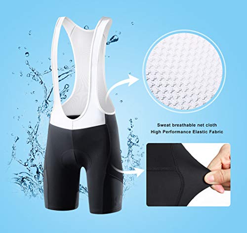 Santic Men's Breathable 4D Padded Bib Shorts