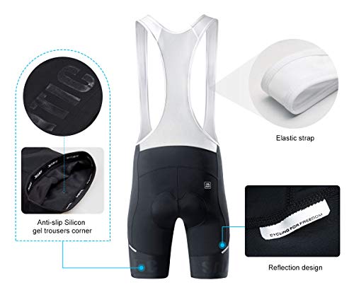 Santic Men's Breathable 4D Padded Bib Shorts