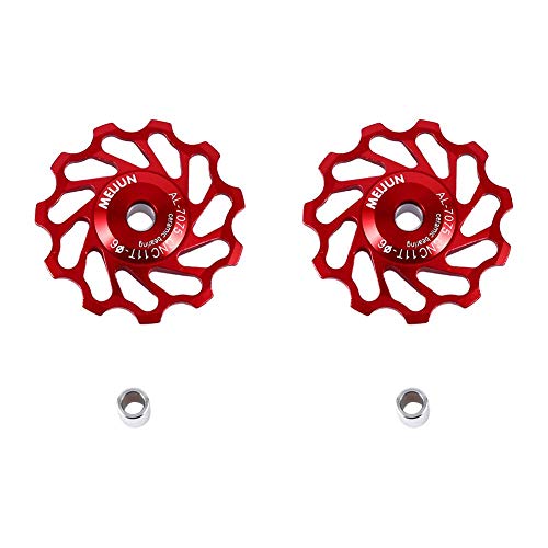Ceramic Bike Jockey Wheels, Aluminum Alloy - 2pcs