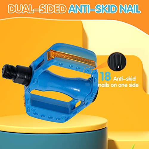 Youth Aluminum Bike Pedals - Blue