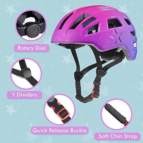 Youth Cycling Helmet with Reflective Stickers