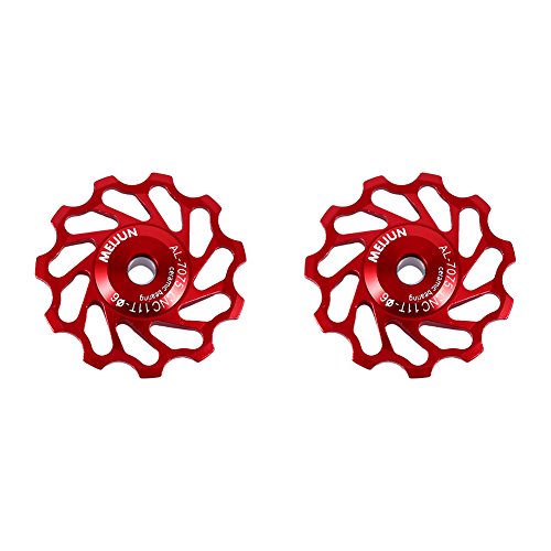 Ceramic Bike Jockey Wheels, Aluminum Alloy - 2pcs