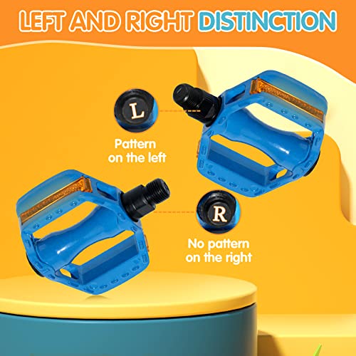 Youth Aluminum Bike Pedals - Blue