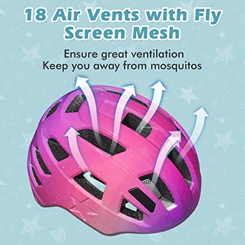 Youth Cycling Helmet with Reflective Stickers