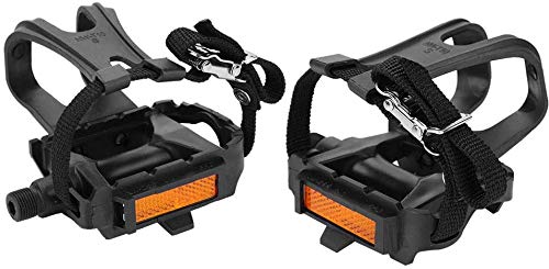 Multi-Purpose Spin Bike Pedals with Straps