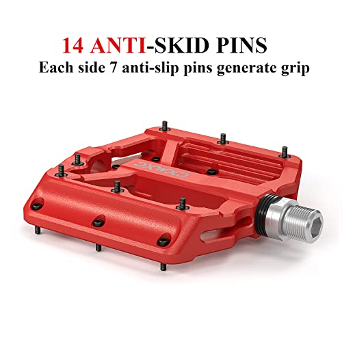 Lightweight Nylon Fiber MTB Pedals with Anti-Skid Nails