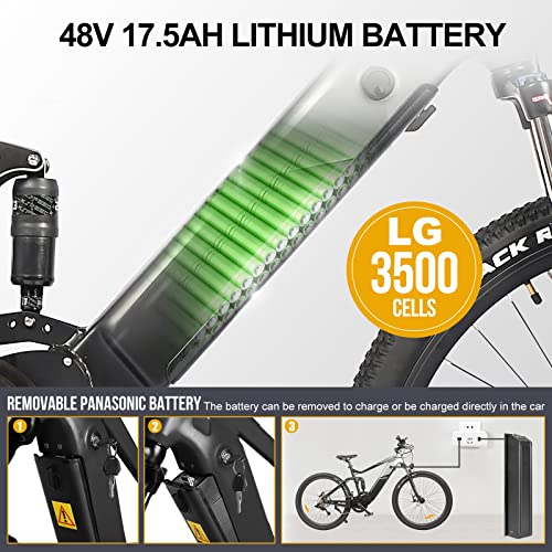 Accolmile 29" Electric Mountain Bike - ColaBear Adult Ebike
