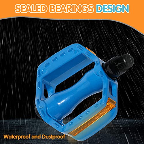 Youth Aluminum Bike Pedals - Blue