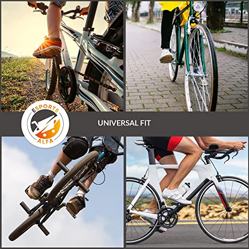 Lightweight Non-Slip Bike Pedals with Reflectors